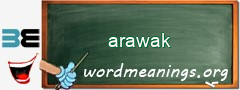 WordMeaning blackboard for arawak